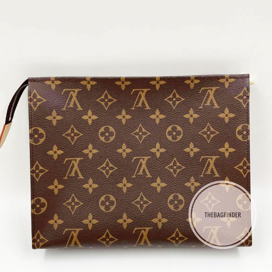 Louis Vuitton LV Clutch Toiletry Pouch 26, Luxury, Bags & Wallets on  Carousell