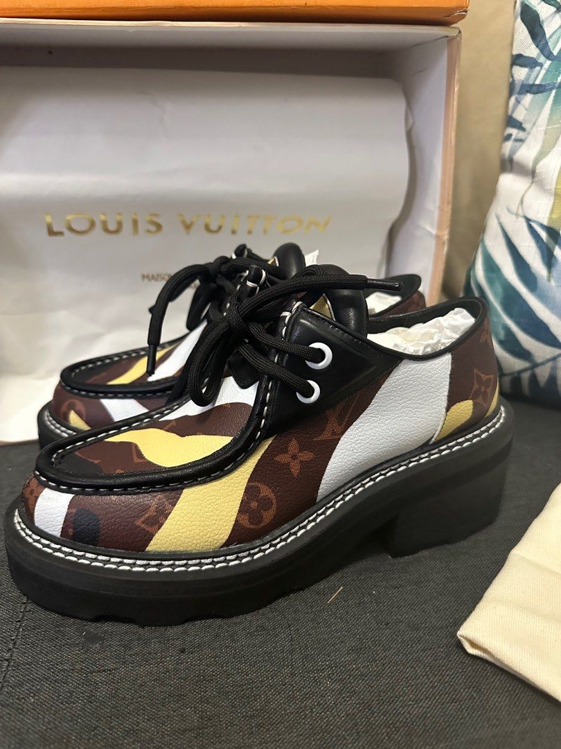 Louis Vuitton, Shoes, Rare Limited Edition Louis Vuitton Lvxlol Beaubourg  Platform Derby Boots