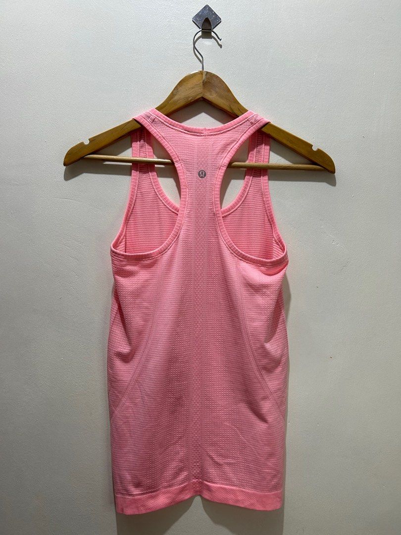 Lululemon Athletica Racerback Pastel Coral Pink Tank Top Shirt 8