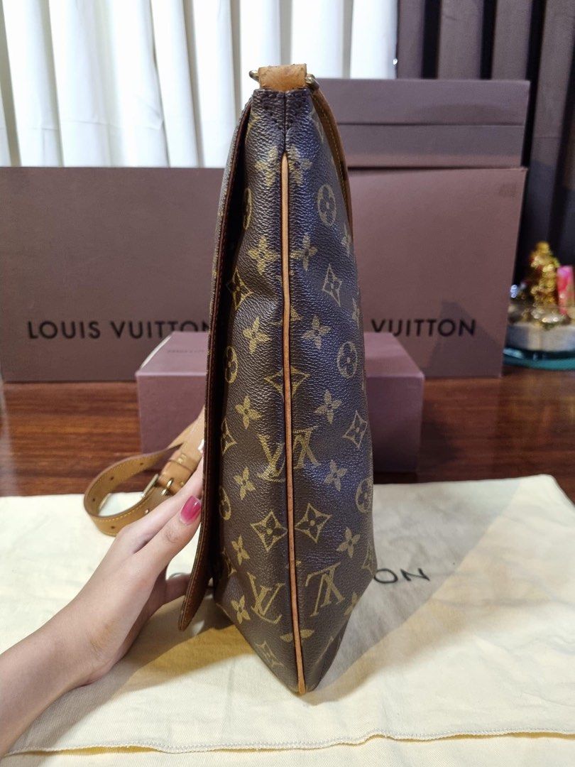 Used Louis Vuitton Authentic Musette Salsa GM Monogram Canvas Shoulder Bag