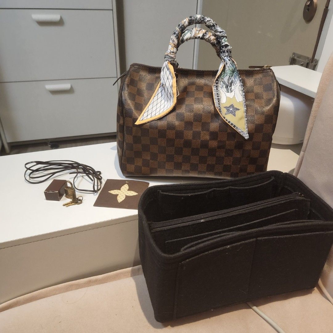 Louis Vuitton Speedy 30 Damier Ebene, Luxury, Bags & Wallets on Carousell