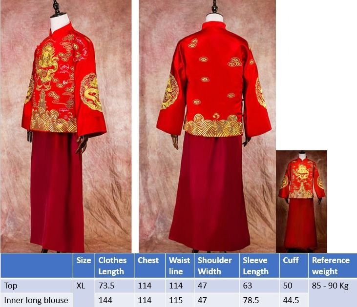 Red traditional wedding new arrivals attire