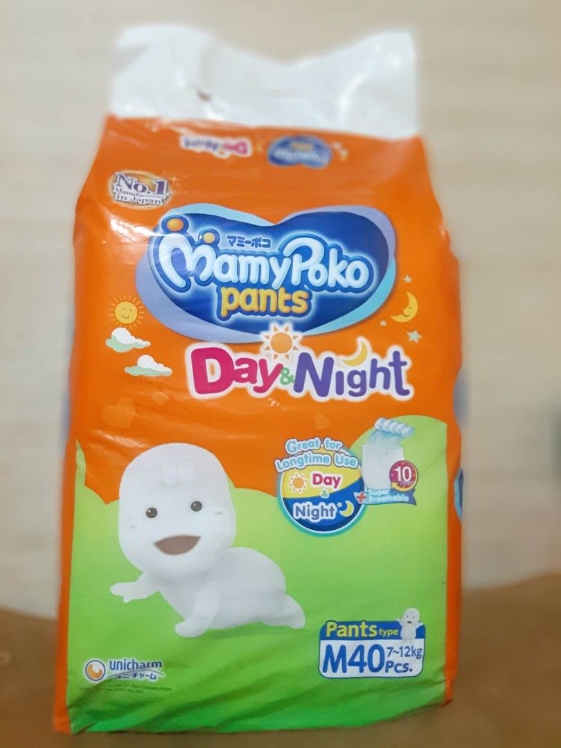 MAMYPOKO MEDIUM PANTS 40PCS. (Category: Diapers & Baby Wipes) located in Manila. Submitted by sweetieteapascua (Listing ID 1244259775, Image 1). Description: MAMYPOKO DAY AND NIGHT USE MEDIUM PANTS 40PCS-300 PAYMENT-COD, GCASH, BANKTRANSFER https://m.me/sweetietea.pascua.