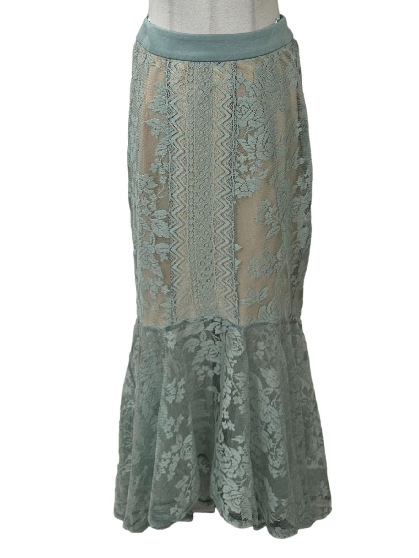 Turquoise deals fishtail skirt
