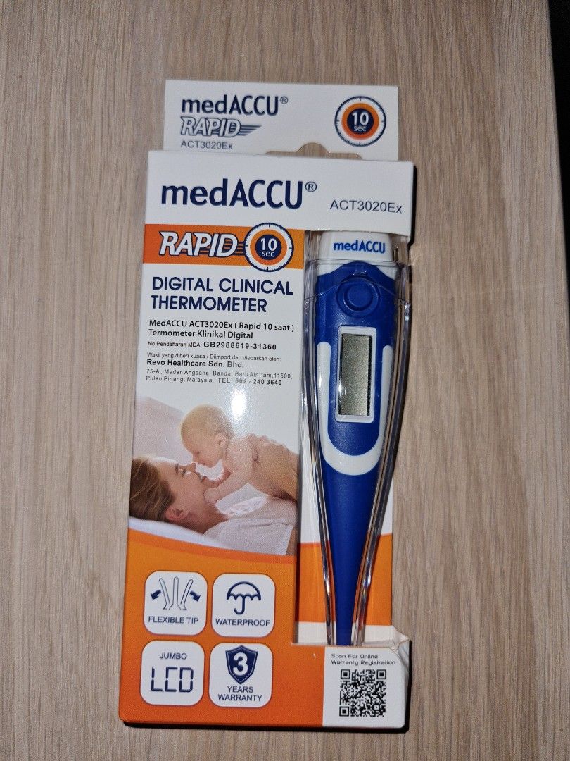 medACCU rapid digital clinical thermometer, Health & Nutrition, Health