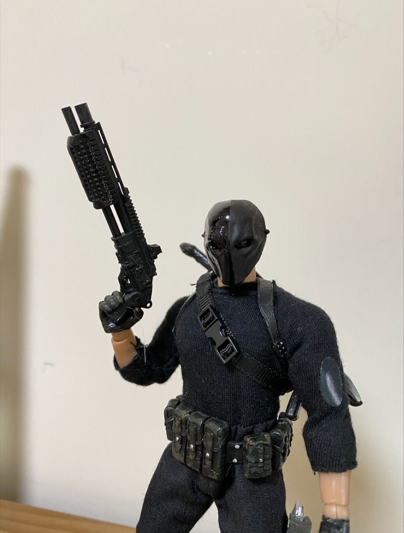 Mezco 配件 deathstroke mask Blade shotgun weapon gun 散彈槍 槍 面罩 weapon 1/12 ...