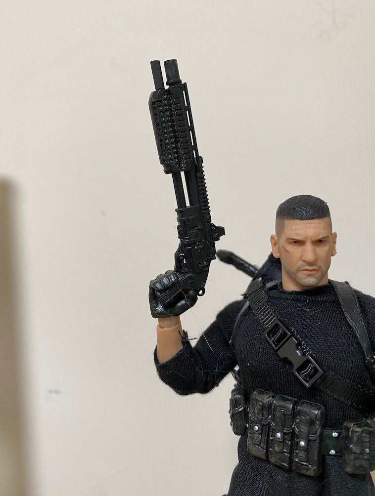 Mezco 配件 deathstroke mask Blade shotgun weapon gun 散彈槍 槍 面罩 weapon 1/12 ...