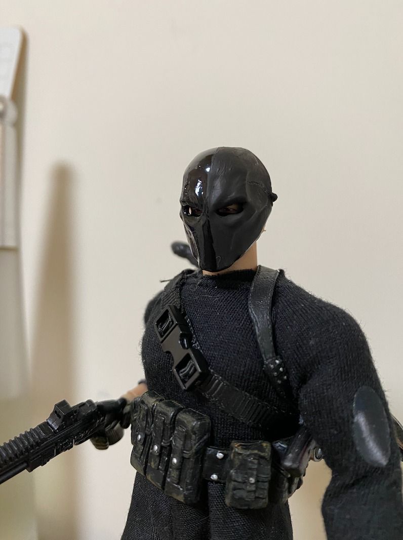 Mezco 配件 deathstroke mask Blade shotgun weapon gun 散彈槍 槍 面罩 weapon 1/12 ...