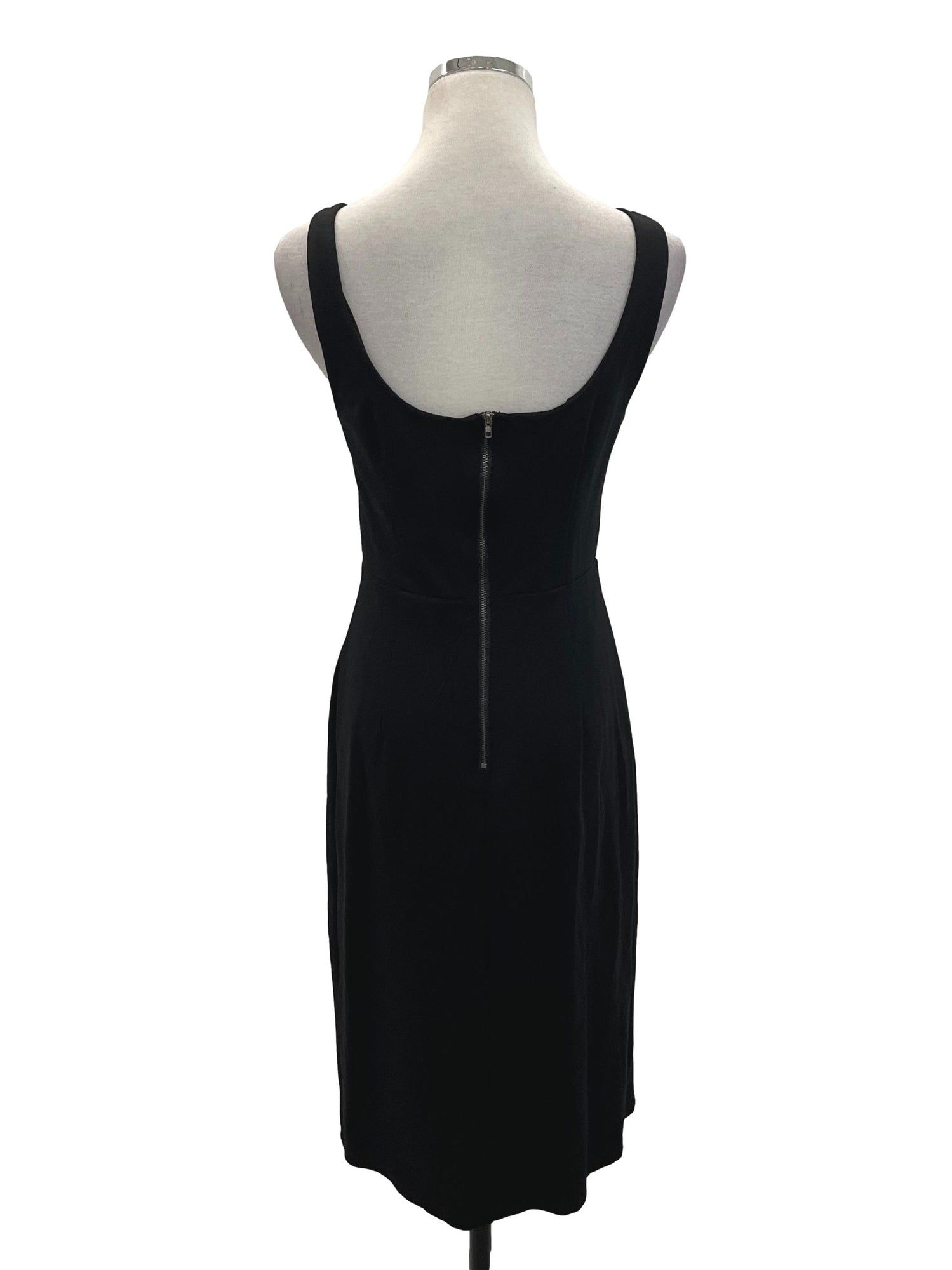 Black round neck Sheath Dress