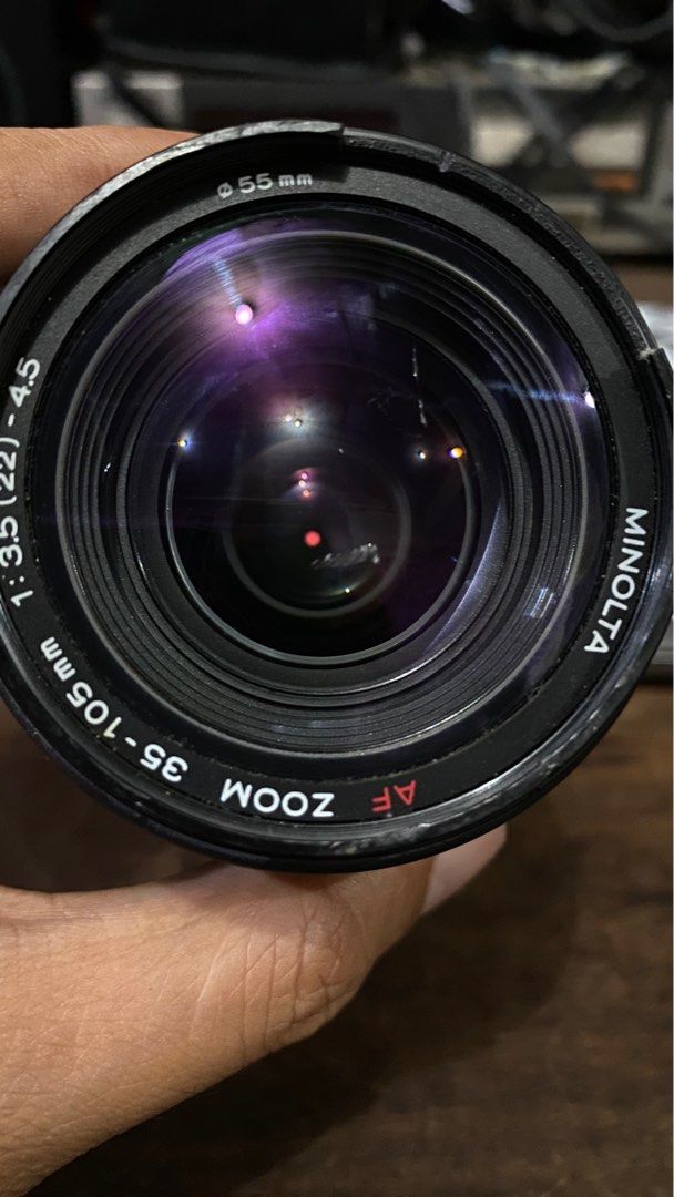 Minolta Zoom AF 35-105 (Category: Lens & Kits) located in Tabaco. Submitted by cinemahilig (Listing ID 1244212009, Image 1). Description: Smooth focus. AF ok. Last price posted. Buyer shoulders shipping. Item location: Tabaco City, Albay. 09395763344.