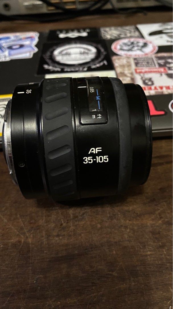 Minolta Zoom AF 35-105 (Category: Lens & Kits) located in Tabaco. Submitted by cinemahilig (Listing ID 1244212009, Image 3). Description: Smooth focus. AF ok. Last price posted. Buyer shoulders shipping. Item location: Tabaco City, Albay. 09395763344.