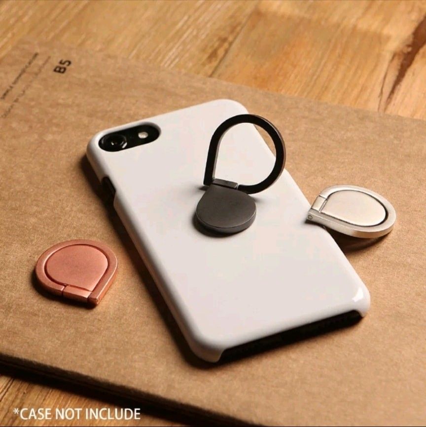 Mobile phone ring holder (Category: Mounts & Holders) located in Quezon City. Submitted by gervincho (Listing ID 1244093350, Image 3). Description: • Brand new • Limited design and colors available • 360° Rotation • Open for pick up or delivery (plus shipping fee). • Open for reservations (with advance payment required)..