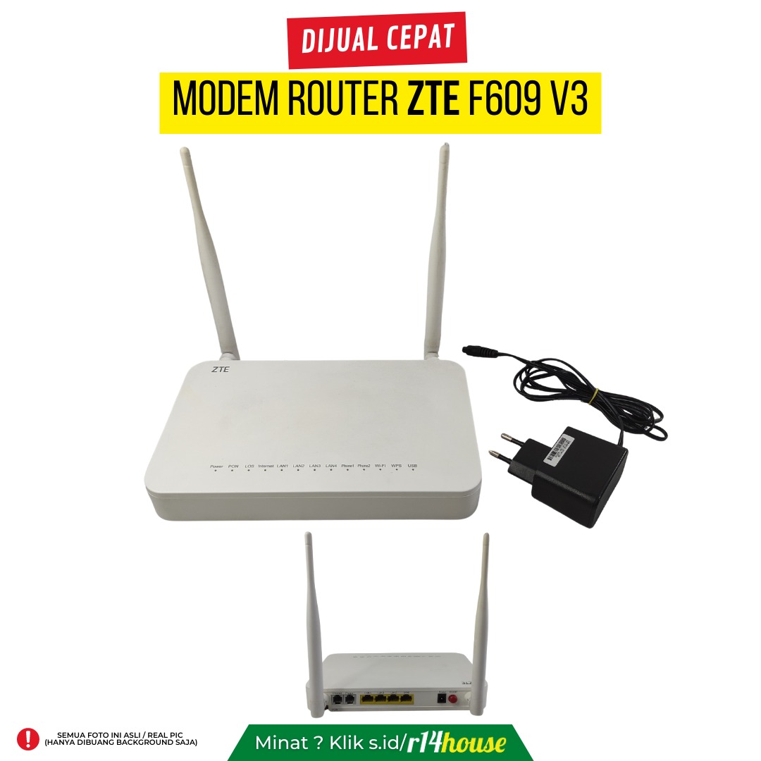 MODEM ROUTER ZTE F609 V3 on Carousell