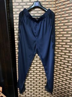 MONKI Lace Panel Satin Pants