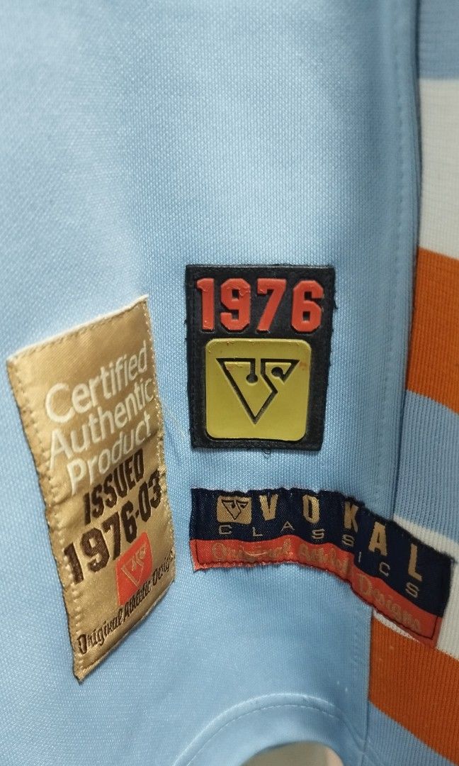 Maillot Cycliste vintage Gerland Routes Bleu et jaune 80'S