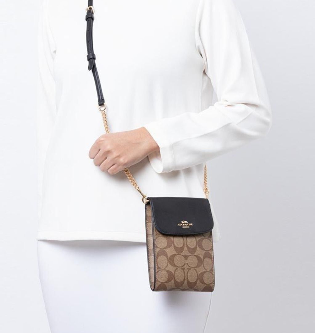 Rachel phone crossbody 2025 in signature canvas