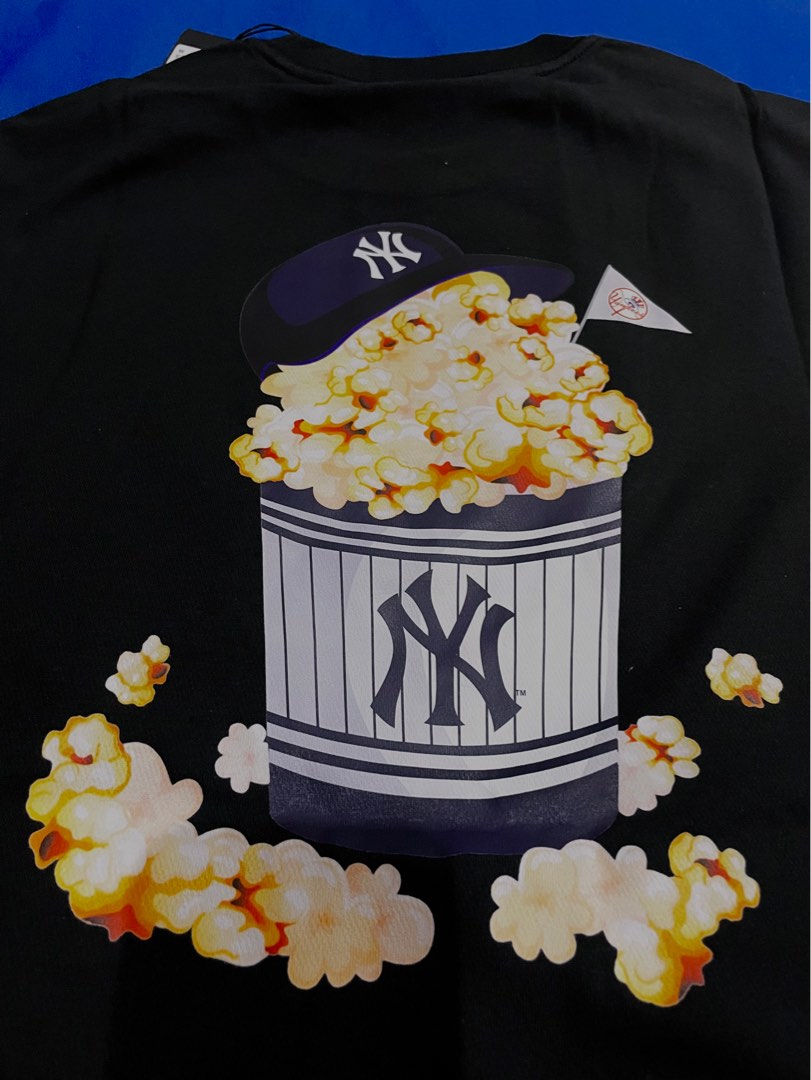 MLB Popcorn Big Logo New York Yankees White Tee  GLABVN
