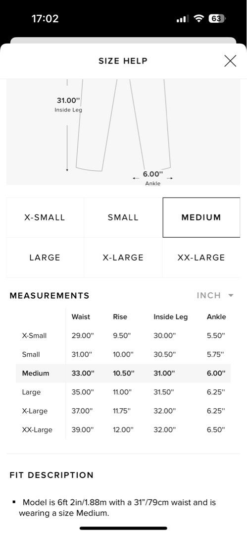 nike acg cargo pants sizing