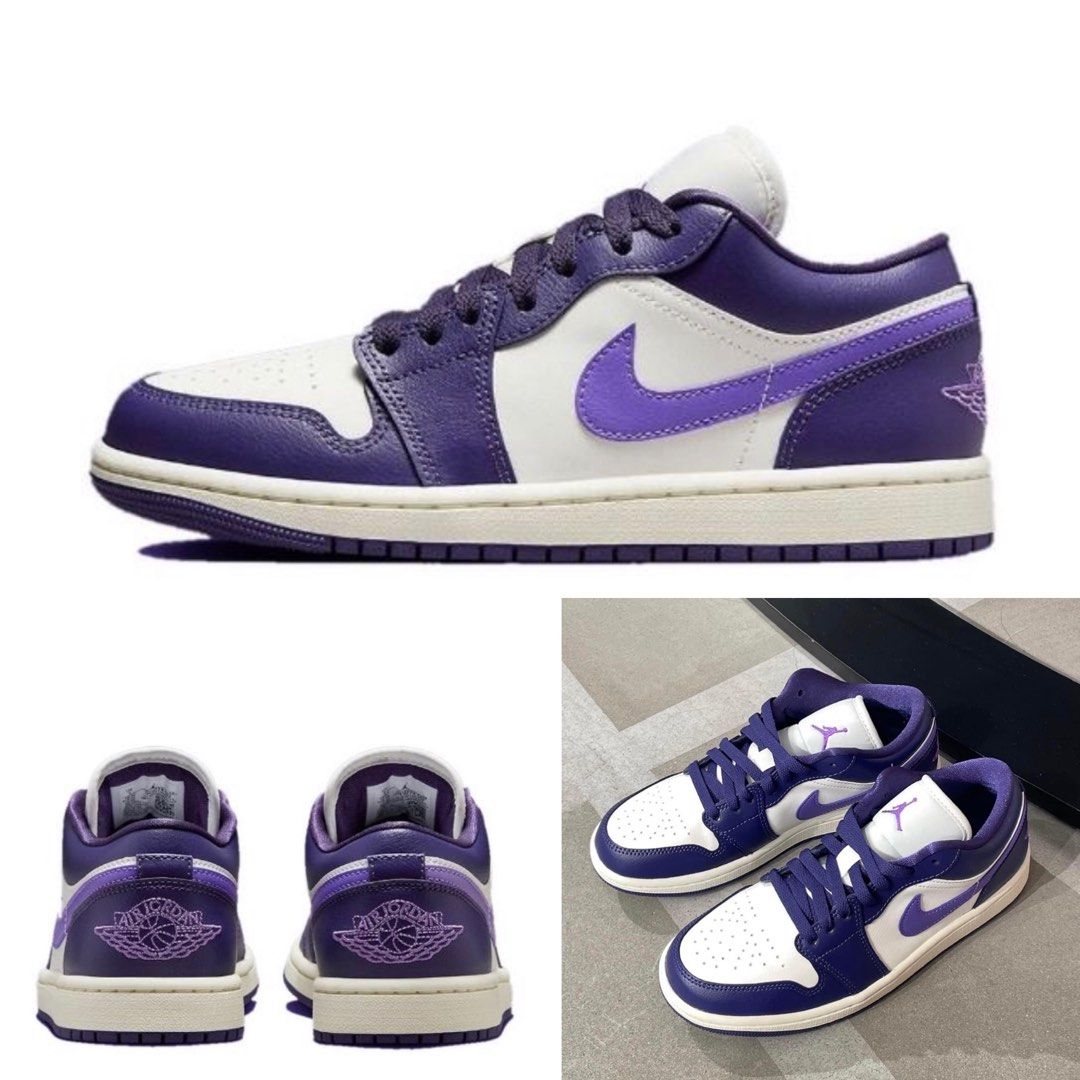 Nike Air Jordan 1 Low Sky J Purple白 紫 女款休閒鞋 DC0774-502