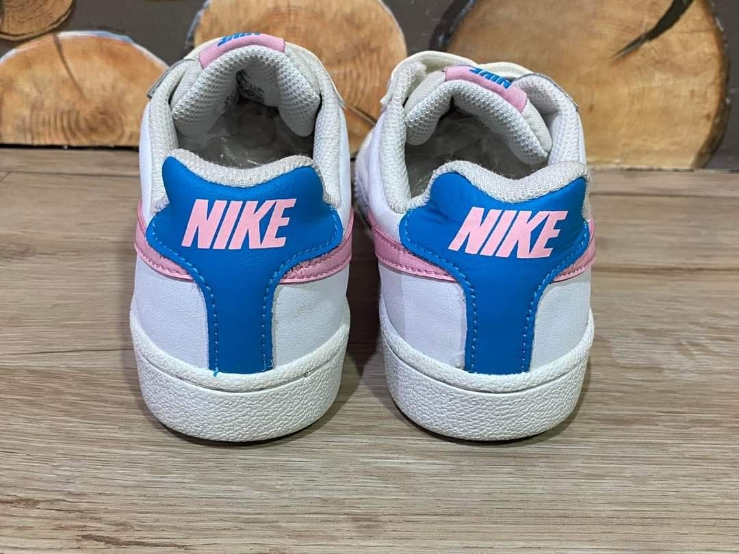 nike court royale white blue