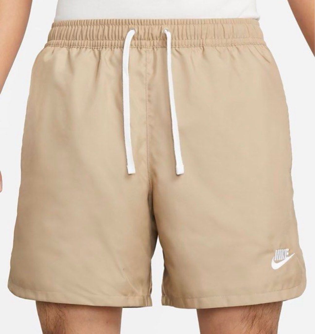Mens khaki top nike shorts