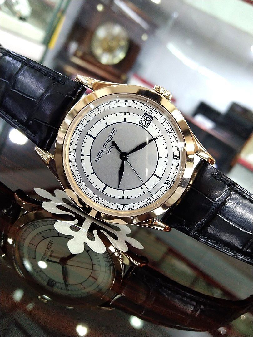 Patek Philippe Calatrava 5296 5296R-001 (Category: Watches) located in Singapore. Submitted by david.citiwatch (Listing ID 1244162500, Image 1). Description: on offer is a patek philippe calatrava 5296 in rose gold. special sector dial. comes with box and original cert. watch dated 2010. watch in super good condition as show in photos. original buckle and original crocodile strap. (strap condition normal). 38mm. price is fixed...