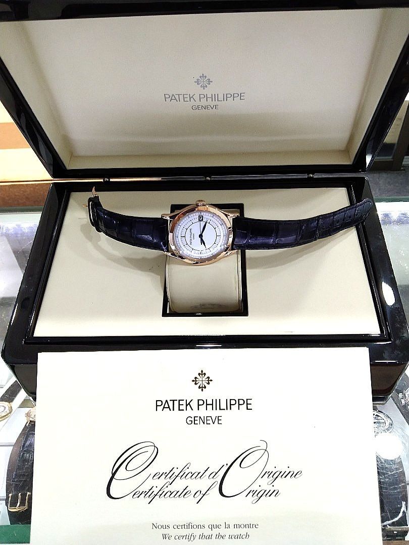 Patek Philippe Calatrava 5296 5296R-001 (Category: Watches) located in Singapore. Submitted by david.citiwatch (Listing ID 1244162500, Image 2). Description: on offer is a patek philippe calatrava 5296 in rose gold. special sector dial. comes with box and original cert. watch dated 2010. watch in super good condition as show in photos. original buckle and original crocodile strap. (strap condition normal). 38mm. price is fixed...