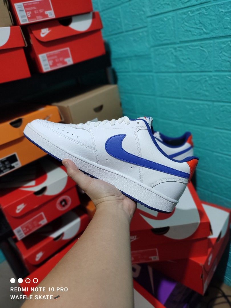 Original/Legit/Authentic NIKE COURT VISION LOWS (WHITE ROYAL BLUE) on