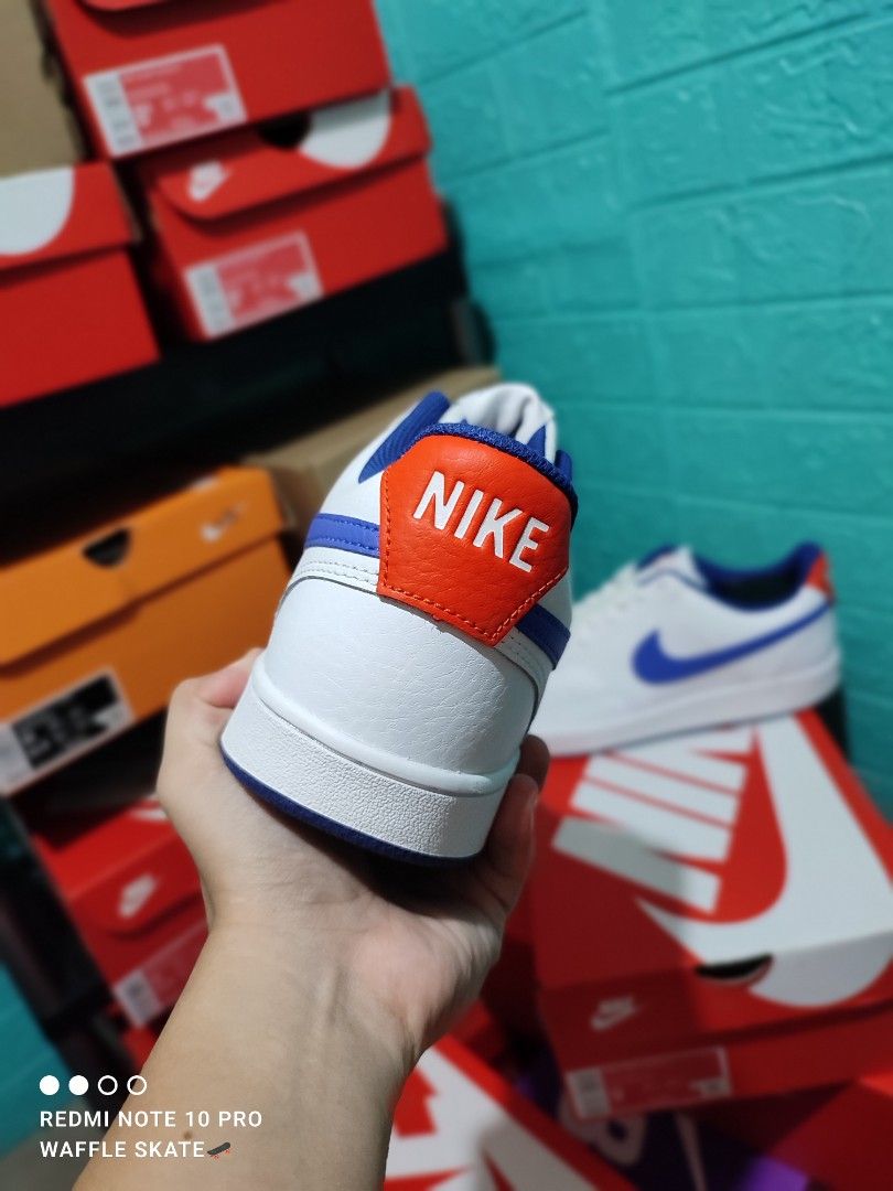 Original/Legit/Authentic NIKE COURT VISION LOWS (WHITE ROYAL BLUE) on