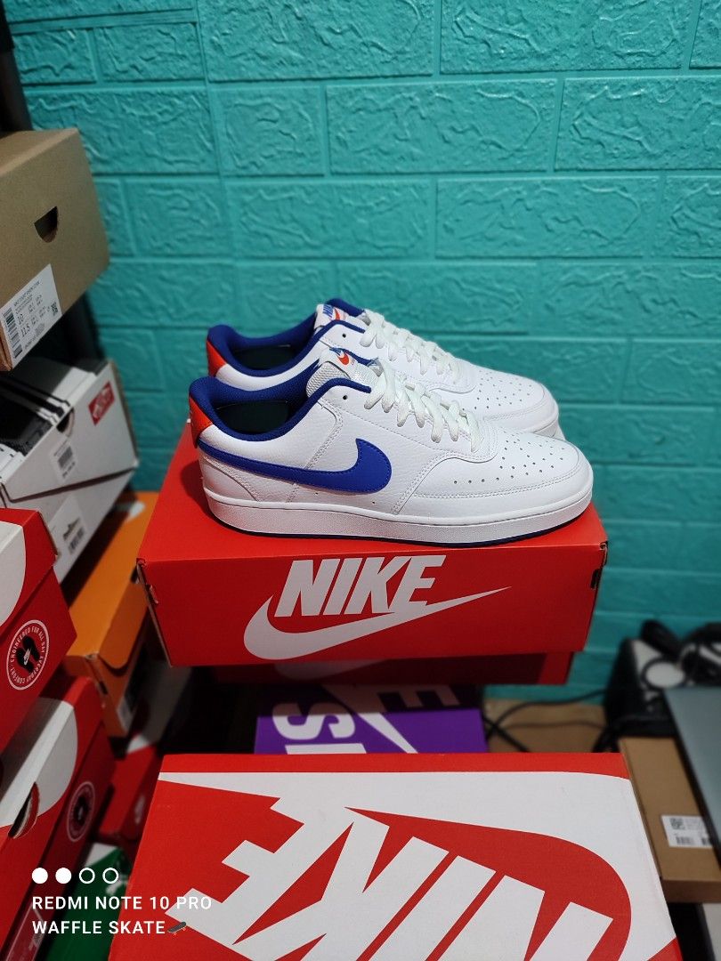Original/Legit/Authentic NIKE COURT VISION LOWS (WHITE ROYAL BLUE) on