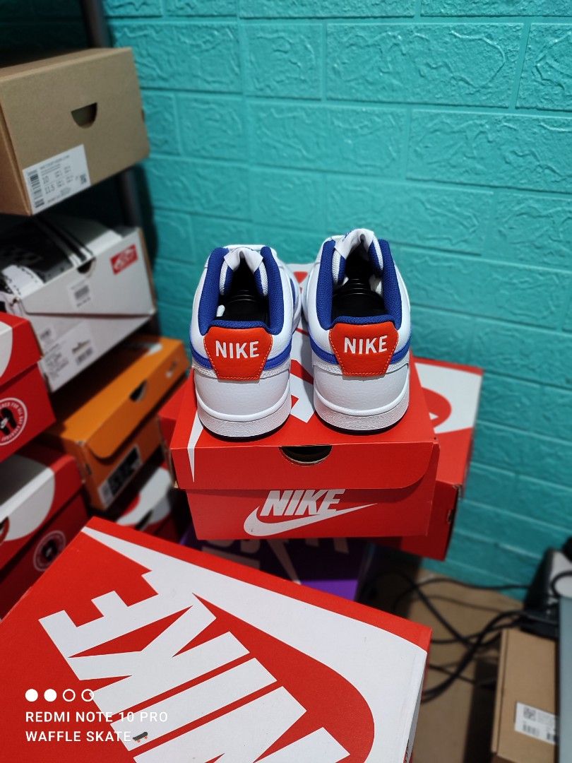 Original/Legit/Authentic NIKE COURT VISION LOWS (WHITE ROYAL BLUE) on