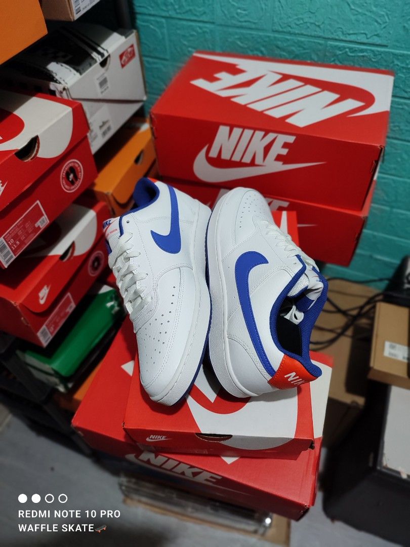 Original/Legit/Authentic NIKE COURT VISION LOWS (WHITE ROYAL BLUE) on