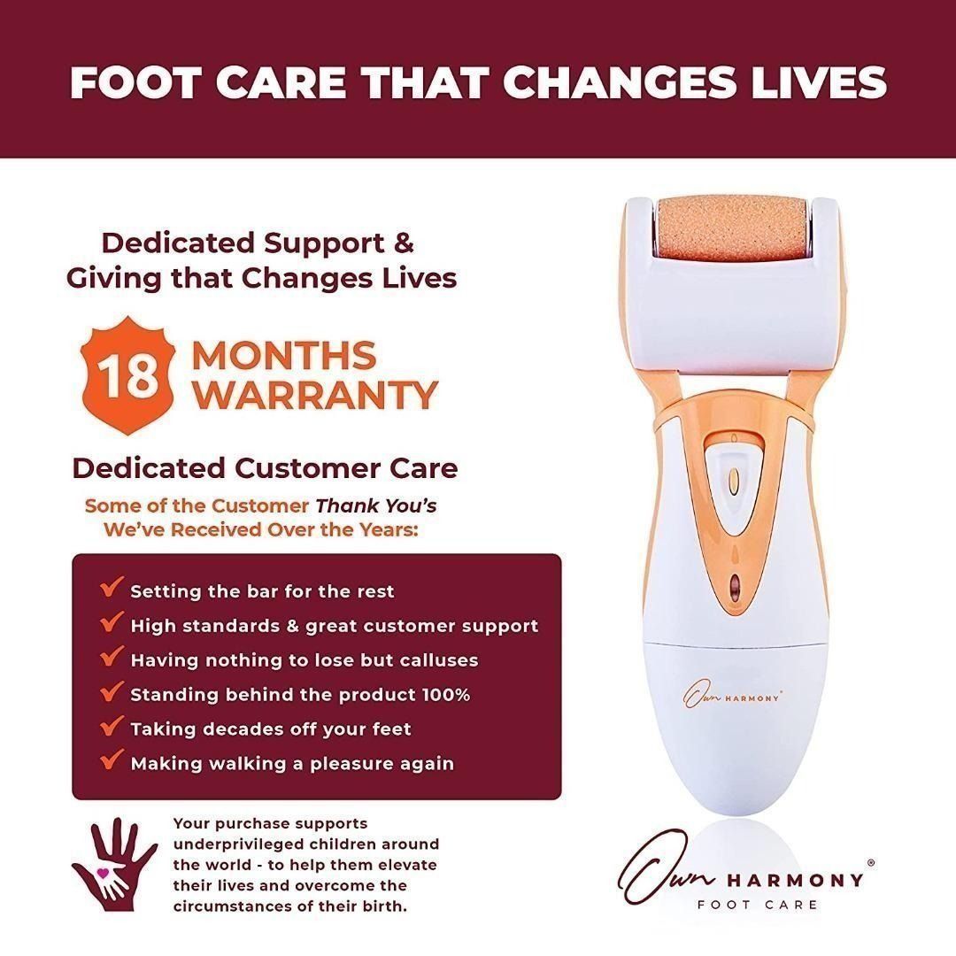 Own Harmony Professional Foot Care for Women Rechargeable Callus