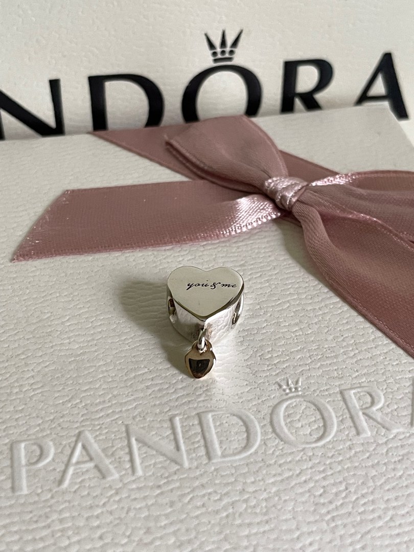 Pandora you and me heart charm discount