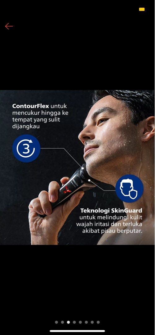Philips Shaver 3HD 1000 Series S1301/02 Pencukur Jenggot & Kumis on