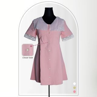 Pink Button-up Dress