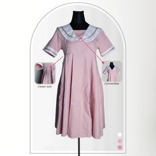 Pink School Uniform Style Dress