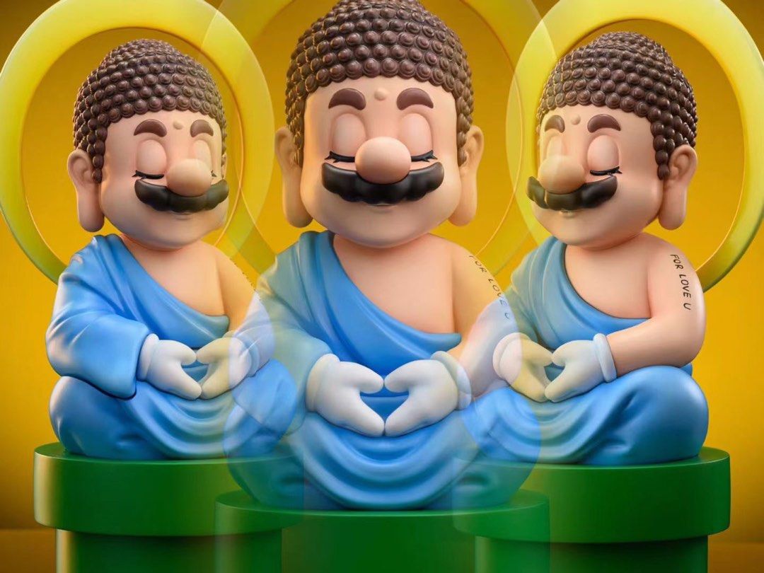 [PO] Buddha Super Mario, Furniture & Home Living, Home Decor, Other ...