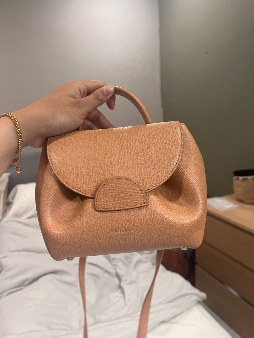 Polene Numero Un Nano Tan Textured Leather, Luxury, Bags & Wallets on  Carousell