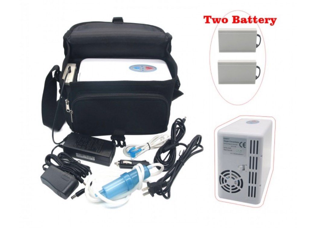 Portable Oxygen Concentrator Generator Home Travel Matched with Two ...