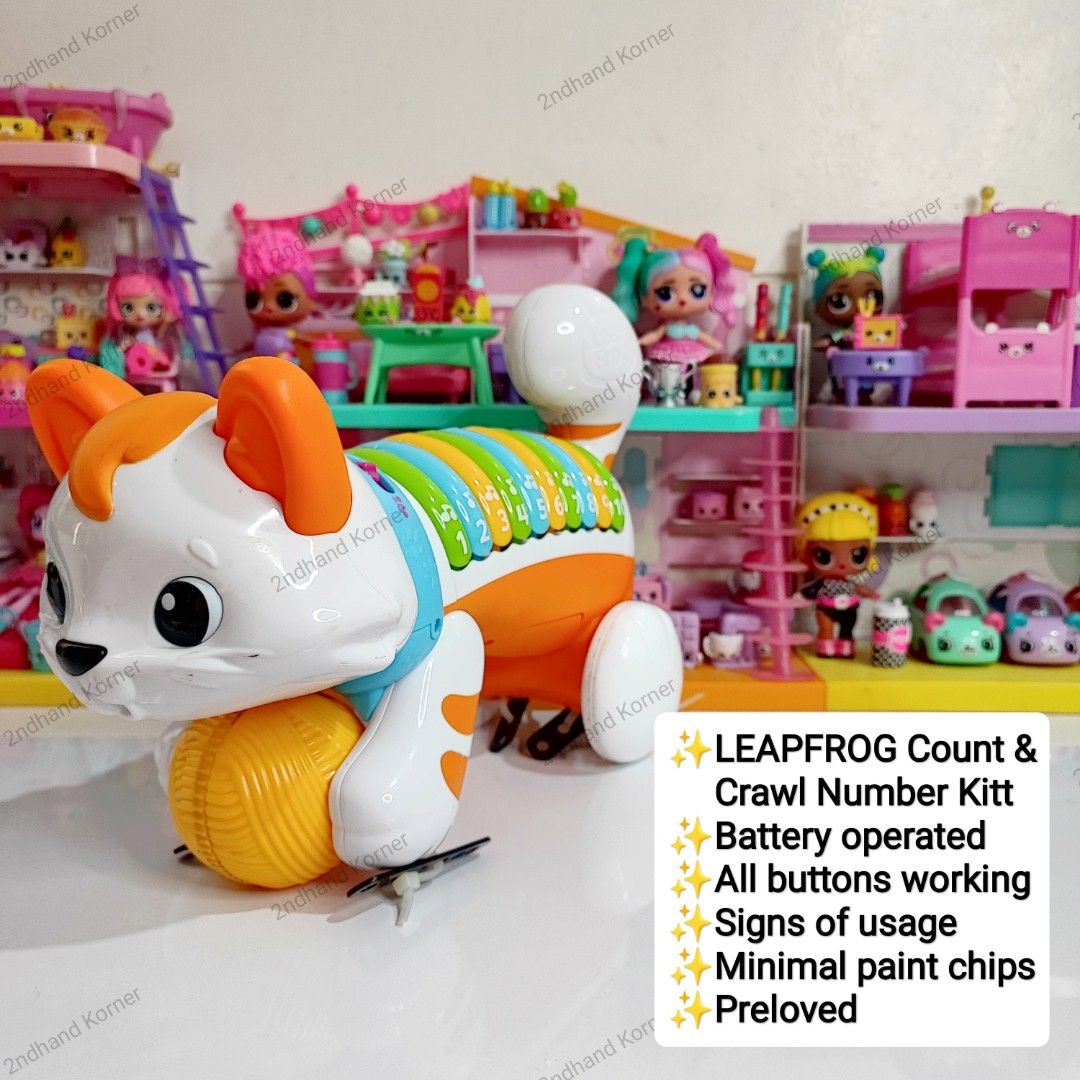 Leapfrog count and hot sale crawl kitty pink