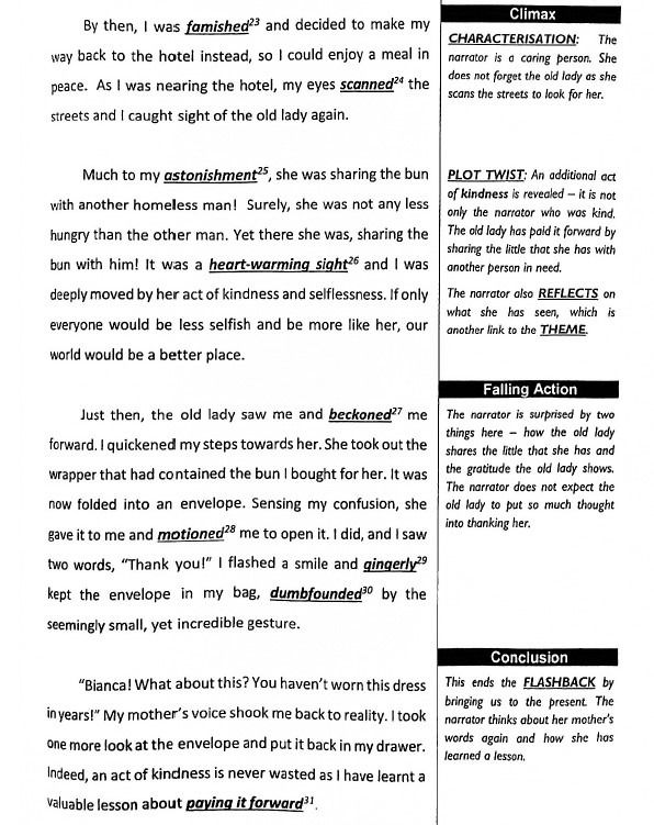 PSLE English Revision notes / P4 / P5 / P6 / not 2023 2024 exam paper ...
