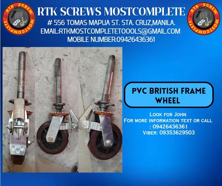 PVC British frame wheel, Commercial & Industrial, Construction Tools ...