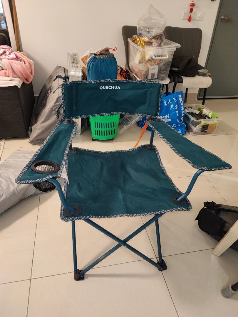 Quechua Folding Arm Chair Basic (Decathlon), Sports Equipment, Hiking