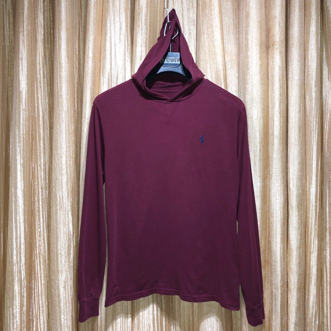 Ralph lauren maroon hoodie clearance