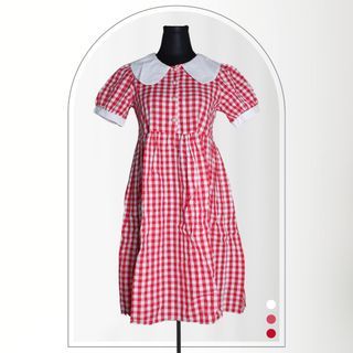 Red & White Checkered Dress