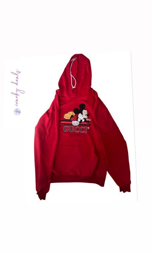 Red mickey new arrivals mouse hoodie