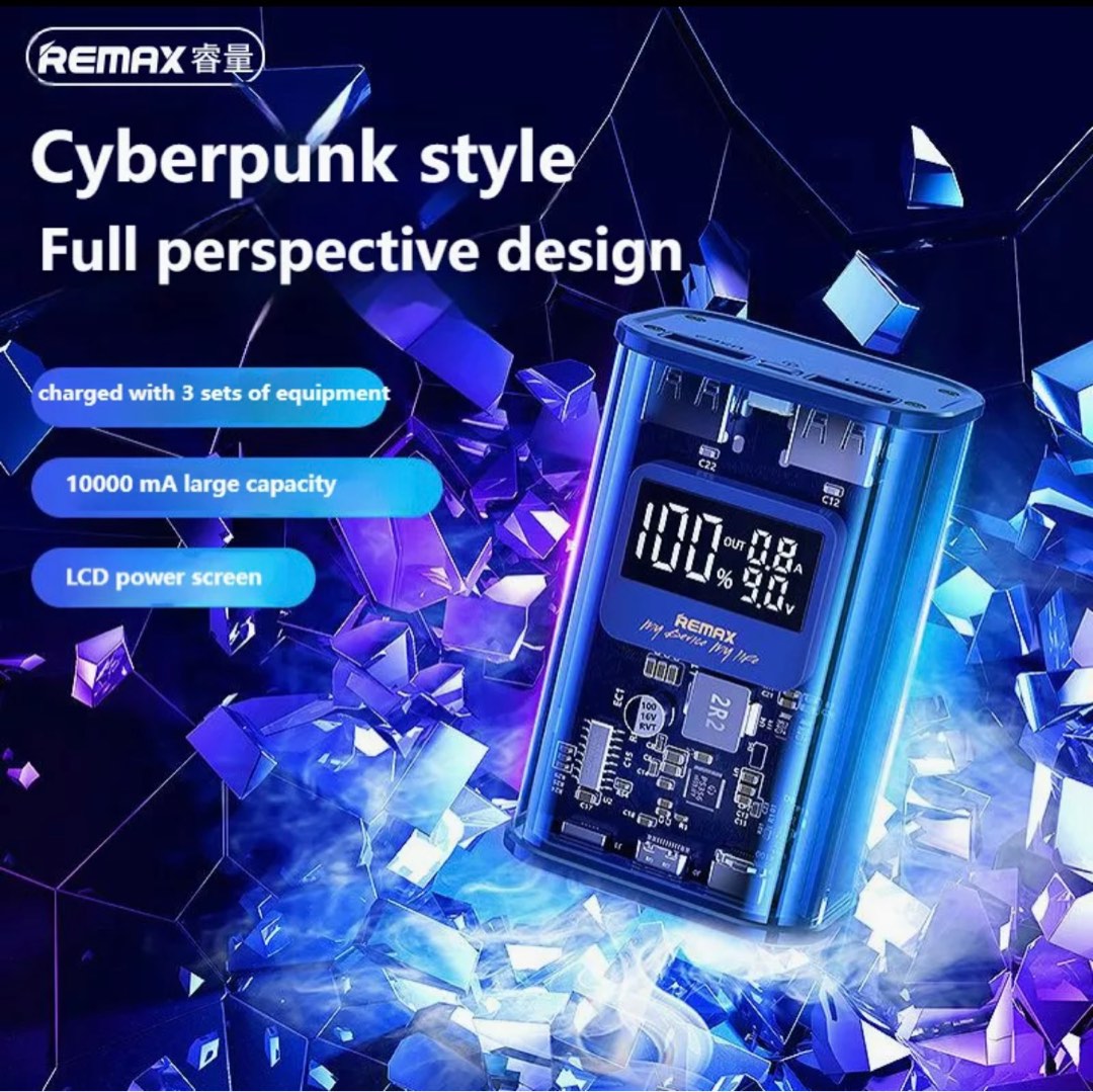Remax transparent power bank fast charge, Mobile Phones & Gadgets ...