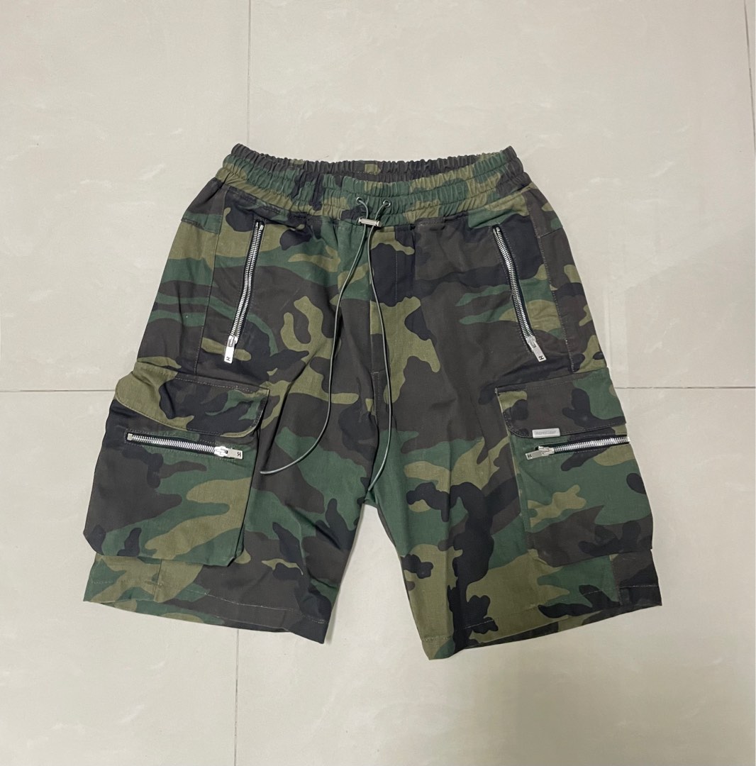 Men's gray sales camo cargo shorts