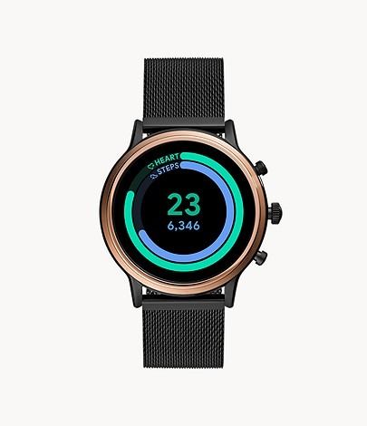 BNIB SEALED Fossil Gen 5 Smartwatch Julianna HR Smoke Stainless Steel 44mm FTW6036 Men s Fashion Watches Accessories Watches on Carousell